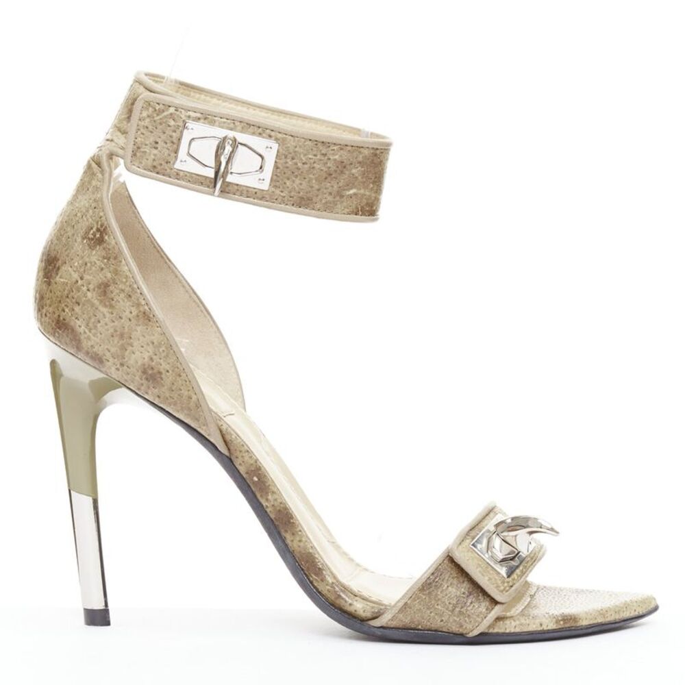 Givenchy Leather Sharktooth Sandals